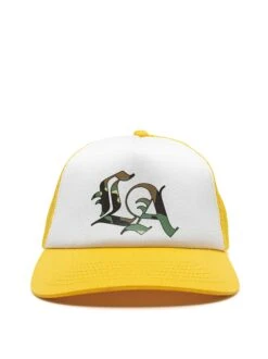 Nialaya Men's Golden LA Trucker Hat -Nialaya Jewelry Store nialaya cap men s golden la trucker hat men s golden la trucker hat niawear 010 30941586194504