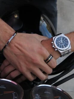 Nialaya Men's Black Simplicity Bangle -Nialaya Jewelry Store nialaya men s bangle men s black simplicity bangle 30379649695816