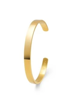 Nialaya Gold Open Cuff Bangle