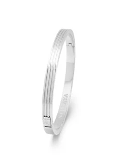 Nialaya Men's Silver Gentleman Bangle