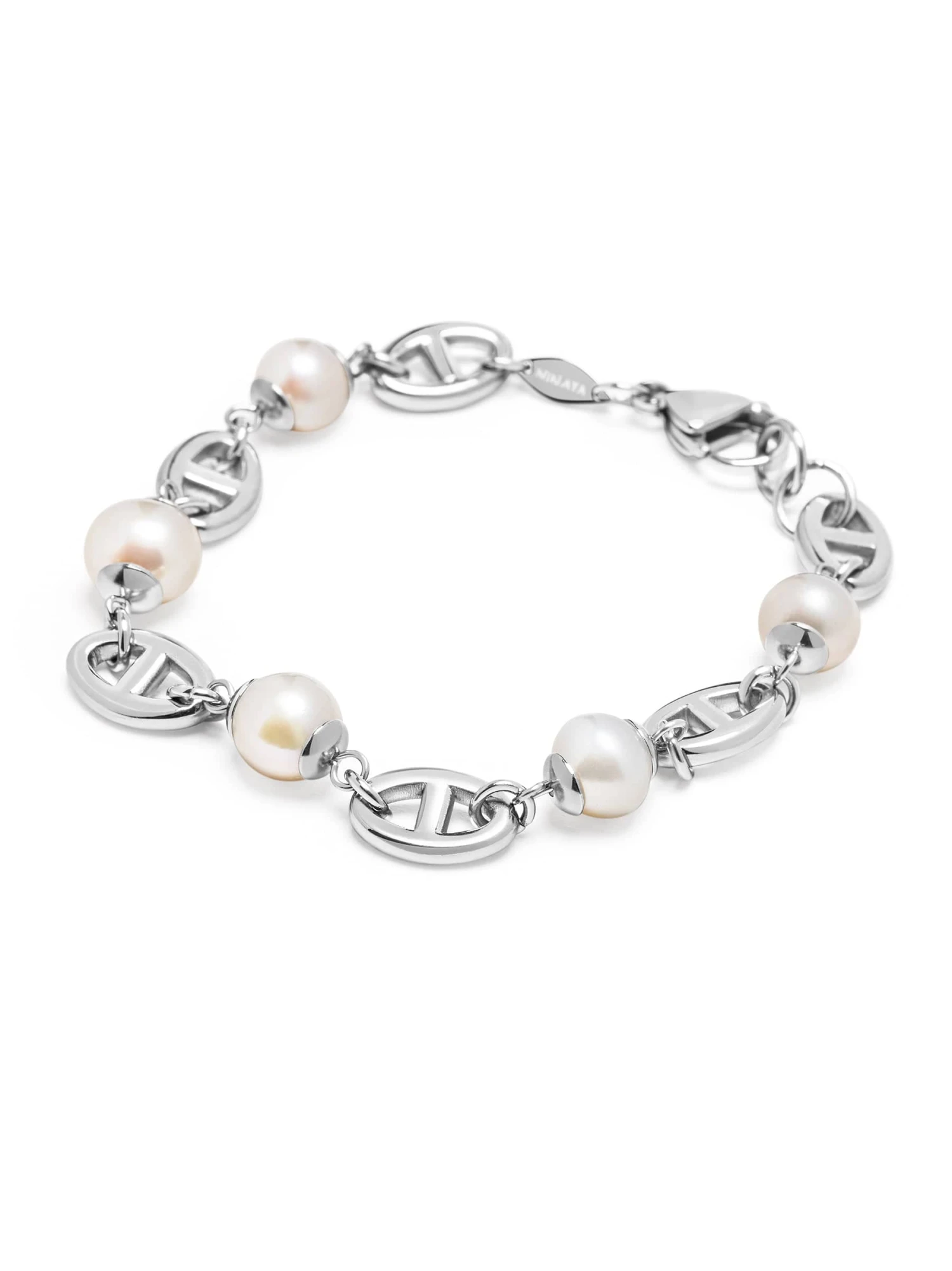 Nialaya Mariner Bracelet With Pearls 3 Nialaya Mariner Bracelet With Pearls - Image 3