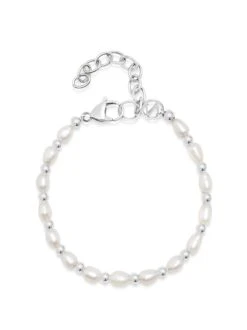 Nialaya Men's Baroque Pearl Bracelet