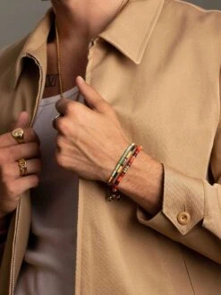 Front Page 22 Front Page -Nialaya Jewelry Store nialaya men s beaded bracelet men s beaded bracelet with black yellow and red mini disc beads 29775525511240