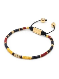 Nialaya Men's Beaded Bracelet With Black, Yellow And Red Mini Disc Beads 6 Nialaya Men's Beaded Bracelet With Black, Yellow And Red Mini Disc Beads -Nialaya Jewelry Store nialaya men s beaded bracelet men s beaded bracelet with black yellow and red mini disc beads 29775525609544