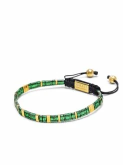 Nialaya Men's Bracelet With Marbled Green And Gold Miyuki Tila Beads 9 Nialaya Men's Bracelet With Marbled Green And Gold Miyuki Tila Beads -Nialaya Jewelry Store nialaya men s beaded bracelet men s bracelet with marbled green and gold miyuki tila beads 30463461392456