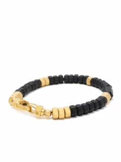 Nialaya Men's Hexagon Beaded Bracelet With Black Onyx And Gold -Nialaya Jewelry Store nialaya men s beaded bracelet men s hexagon beaded bracelet with black onyx and gold men s hexagon beaded bracelet with black onyx and gold 1160763703