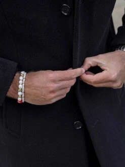 Nialaya Men's Smiley Face Pearl Bracelet -Nialaya Jewelry Store nialaya men s beaded bracelet men s smiley face pearl bracelet 30446277066824