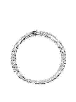 Nialaya Men's Sterling Silver Wrap-Around Bracelet