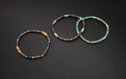 Nialaya Men's Wristband With Blue Lapis, Jasper, Gold, And Coconut Heishi Beads 13 Nialaya Men's Wristband With Blue Lapis, Jasper, Gold, And Coconut Heishi Beads -Nialaya Jewelry Store nialaya men s beaded bracelet men s wristband with blue lapis jasper gold and coconut heishi beads 18493199515720