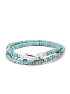 Nialaya Turquoise Heishi Wrap Bracelet 5 Nialaya Turquoise Heishi Wrap Bracelet -Nialaya Jewelry Store nialaya men s beaded bracelet turquoise heishi wrap bracelet turquoise heishi wrap bracelet 1177217298