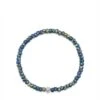 Nialaya Wristband With Blue Lapis Japanese Miyuki Beads