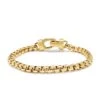 Nialaya Gold Box Chain Classic Bracelet