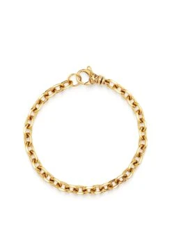 Nialaya Men's Gold 4mm Cable Chain Bracelet