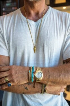 Nialaya Men's Gold Braided Chain Bracelet -Nialaya Jewelry Store nialaya men s chain bracelet men s gold braided chain bracelet 29383156367432