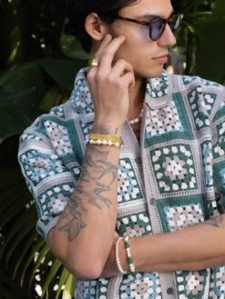 Nialaya Men's Gold Braided Chain Bracelet -Nialaya Jewelry Store nialaya men s chain bracelet men s gold braided chain bracelet 30325978660936