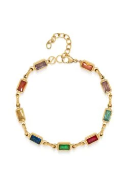 Nialaya Men's Rectangle Tennis Bracelet