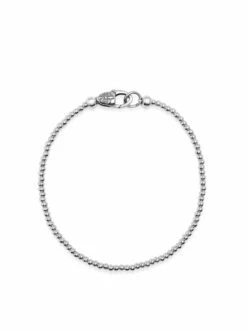 Nialaya Sterling Silver Beaded Bracelet