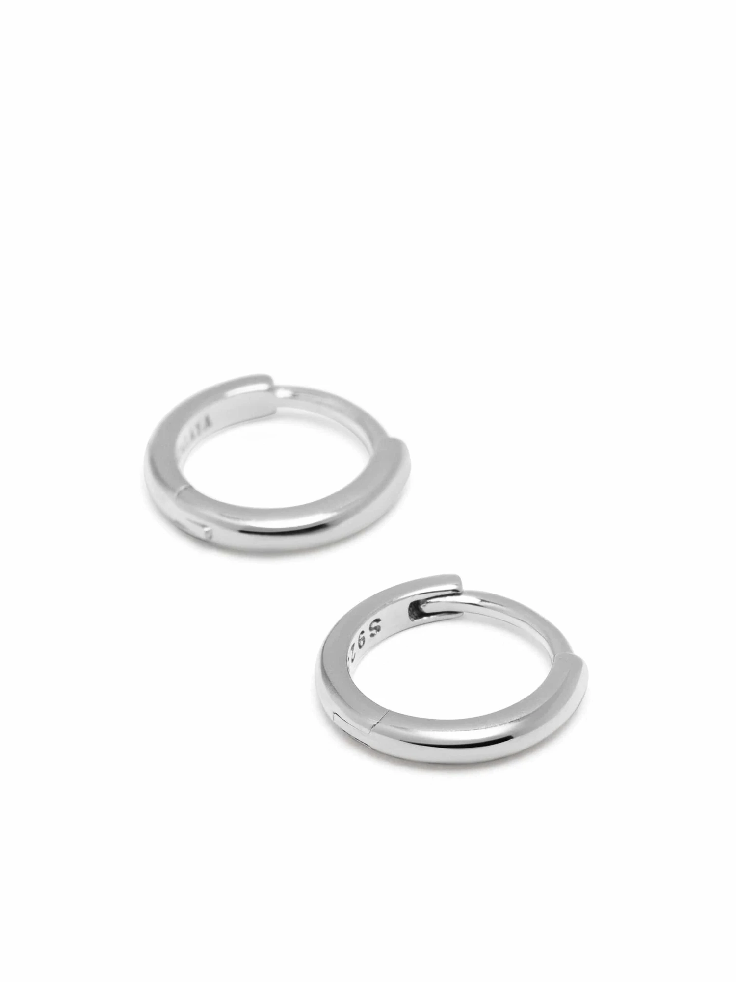 Nialaya Sterling Silver Hoop Earrings 3 Nialaya Sterling Silver Hoop Earrings - Image 3