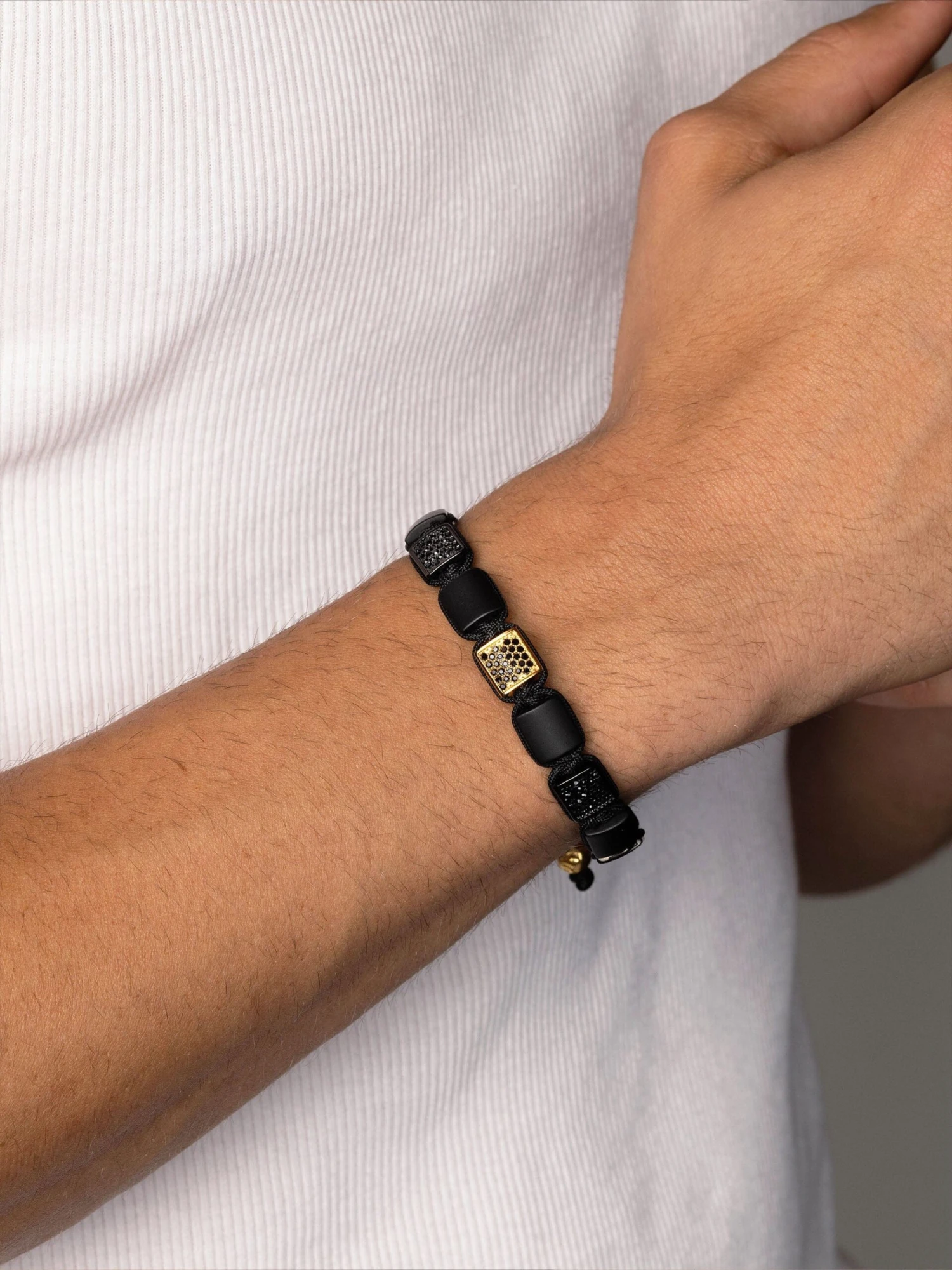 Nialaya The CZ Flatbead Collection - Black Onyx And Black CZ 2 Nialaya The CZ Flatbead Collection - Black Onyx And Black CZ - Image 2