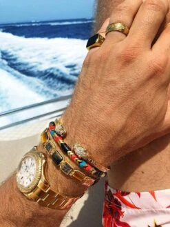 Nialaya The Dorje Flatbead Collection - Matte Onyx And Brown Tiger Eye 10 Nialaya The Dorje Flatbead Collection - Matte Onyx And Brown Tiger Eye -Nialaya Jewelry Store nialaya men s flatbead bracelet the dorje flatbead collection matte onyx and brown tiger eye 3708502999112