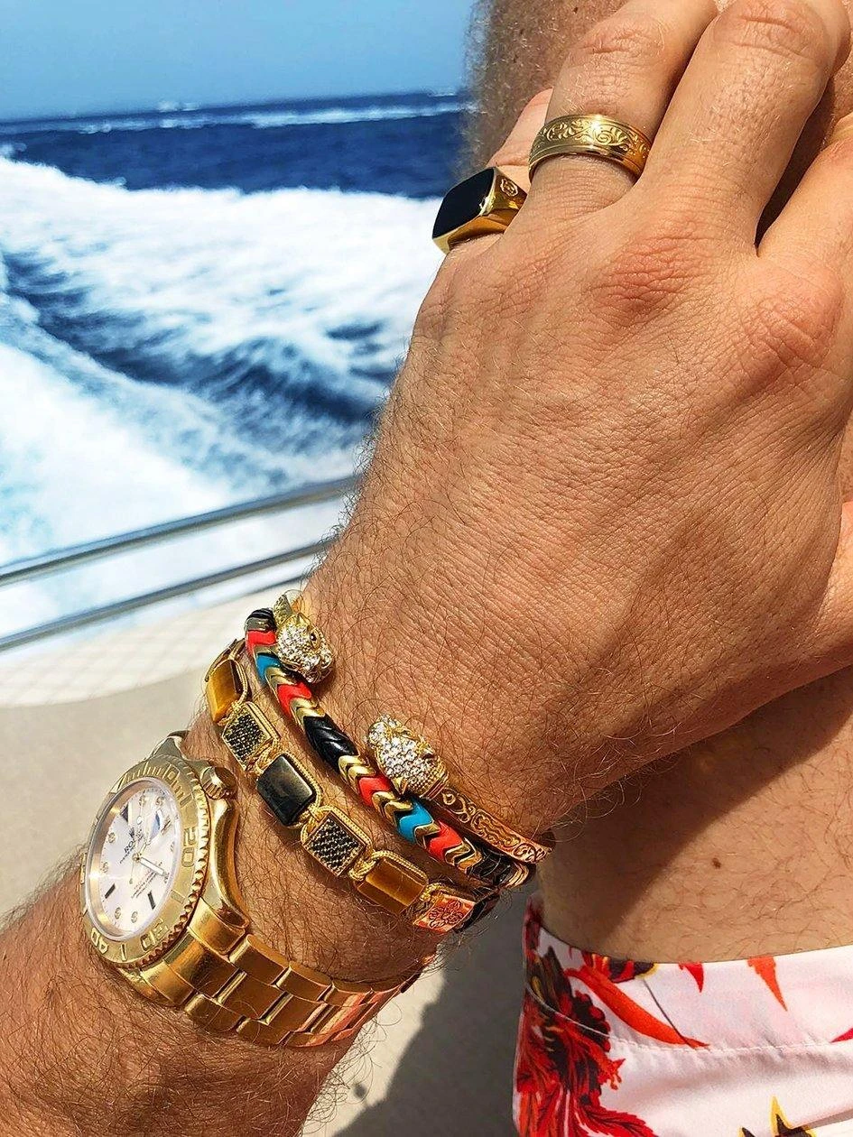 Nialaya The Dorje Flatbead Collection - Matte Onyx And Brown Tiger Eye 5 Nialaya The Dorje Flatbead Collection - Matte Onyx And Brown Tiger Eye - Image 5