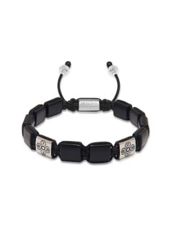 Nialaya The Dorje Flatbead Collection - Matte Onyx And Silver