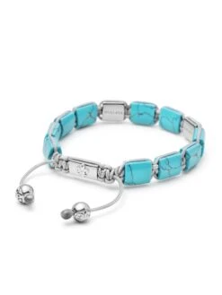 Nialaya The Dorje Flatbead Collection - Turquoise And Silver -Nialaya Jewelry Store nialaya men s flatbead bracelet the dorje flatbead collection turquoise and silver 28799439077448