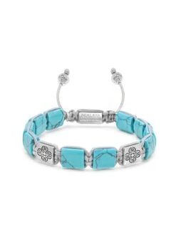 Nialaya The Dorje Flatbead Collection - Turquoise And Silver