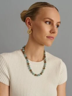 Nialaya 10mm Pastel Metallic Pearl Necklace With Gold 9 Nialaya 10mm Pastel Metallic Pearl Necklace With Gold -Nialaya Jewelry Store nialaya men s necklace 10mm pastel metallic pearl necklace with gold 10mm pastel metallic pearl necklace with gold 20 inches 50 8 cm mnec 391 1168005320