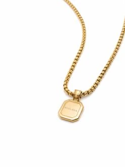 Nialaya Gold Necklace With Square Malachite Pendant 12 Nialaya Gold Necklace With Square Malachite Pendant -Nialaya Jewelry Store nialaya men s necklace gold necklace with square malachite pendant 30384694296648