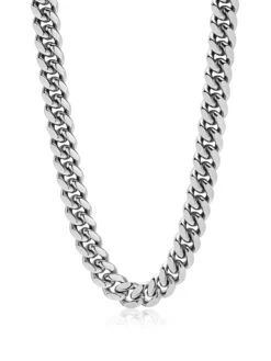 Nialaya Men's Chunky Cuban Chain Choker