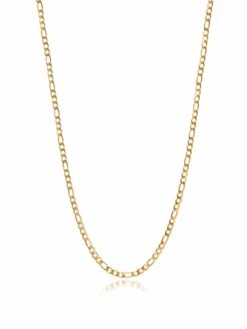 Nialaya Men's Gold Figaro Chain In 3mm