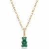 Nialaya Men's Green Gummy Bear Necklace