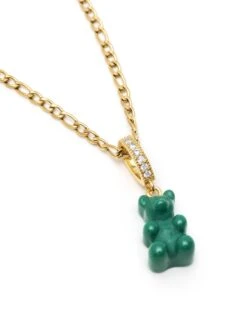 Nialaya Men's Green Gummy Bear Necklace 5 Nialaya Men's Green Gummy Bear Necklace -Nialaya Jewelry Store nialaya men s necklace men s green gummy bear necklace 22 inches 55 88 cm mnec 308 29634955935816