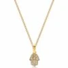 Nialaya Women's Mini Hamsa Hand Necklace In Gold