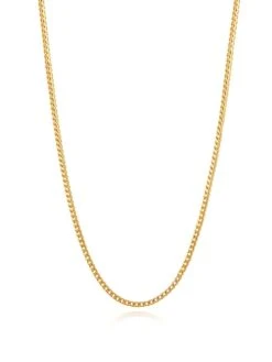 Nialaya Men's Squared Gold Chain
