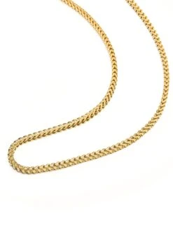 Nialaya Men's Squared Gold Chain 8 Nialaya Men's Squared Gold Chain -Nialaya Jewelry Store nialaya men s necklace men s squared gold chain 30412064358472