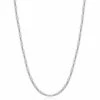 Nialaya Men's Stainless Steel Modern Figaro Belcher Chain