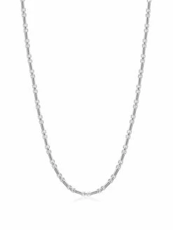 Nialaya Men's Stainless Steel Modern Figaro Belcher Chain