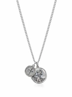 Nialaya Saint Christopher Double Medallion