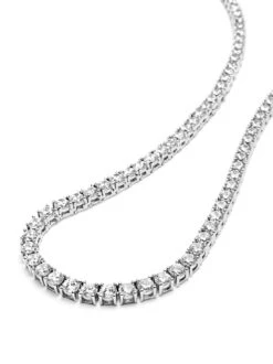 Nialaya Tennis Necklace In Silver 7 Nialaya Tennis Necklace In Silver -Nialaya Jewelry Store nialaya men s necklace tennis necklace in silver tennis necklace in silver 20 inches 50 80 cm mnec 423 1170094841