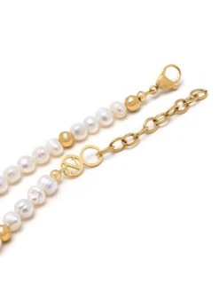 Nialaya Women's Pair Of Dice Pearl Choker -Nialaya Jewelry Store nialaya men s necklace women s pair of dice pearl choker 20 inches 50 8 cm 30384829497416