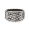 Nialaya Engraved Vintage Sterling Silver Ring
