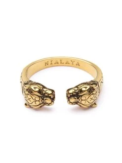 Nialaya Men's Gold Panther Ring 10 Nialaya Men's Gold Panther Ring -Nialaya Jewelry Store nialaya men s ring men s gold panther ring 14460081537096