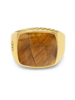 Nialaya Gentleman's Gold Signet Ring With Brown Tiger Eye 9 Nialaya Gentleman's Gold Signet Ring With Brown Tiger Eye -Nialaya Jewelry Store nialaya men s ring men s gold signet ring with brown tiger eye 30741070970952