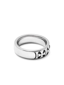 Nialaya Men's Silver Iron Cross Ring -Nialaya Jewelry Store nialaya men s ring men s silver iron cross ring men s ring 30378877386824