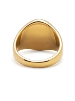 Nialaya Men's Squared Stainless Steel Ring With Gold Plating -Nialaya Jewelry Store nialaya men s ring men s squared stainless steel ring with gold plating 30378780459080
