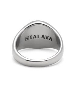 Nialaya Men's Stainless Steel Crest Ring -Nialaya Jewelry Store nialaya men s ring men s stainless steel crest ring 29049209716808