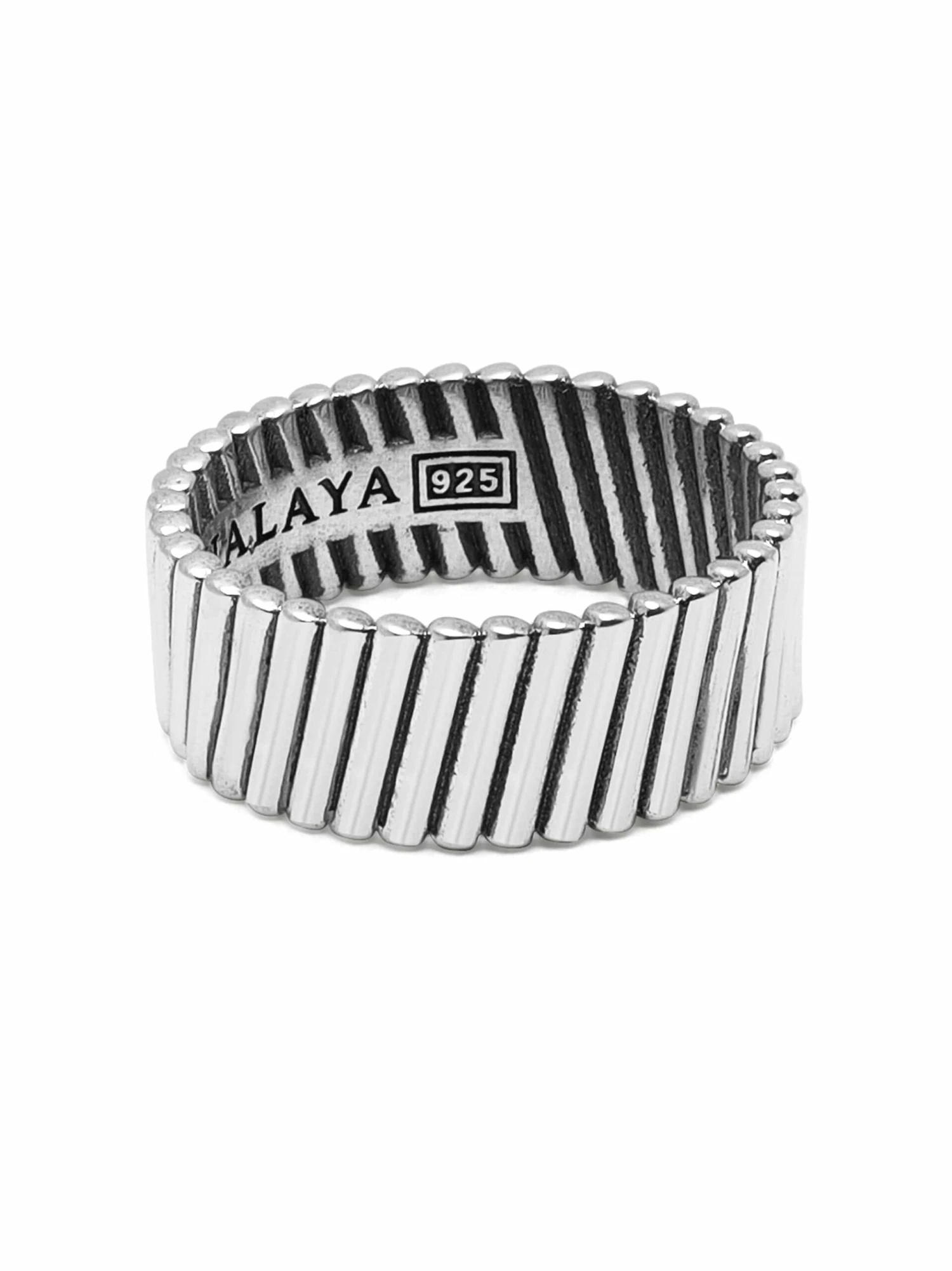 Nialaya Men's Sterling Silver Band Ring 1 Nialaya Men's Sterling Silver Band Ring