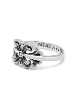 Nialaya Men's Sterling Silver Bloom Ring -Nialaya Jewelry Store nialaya men s ring men s sterling silver bloom ring men s sterling silver bloom ring 1160763731